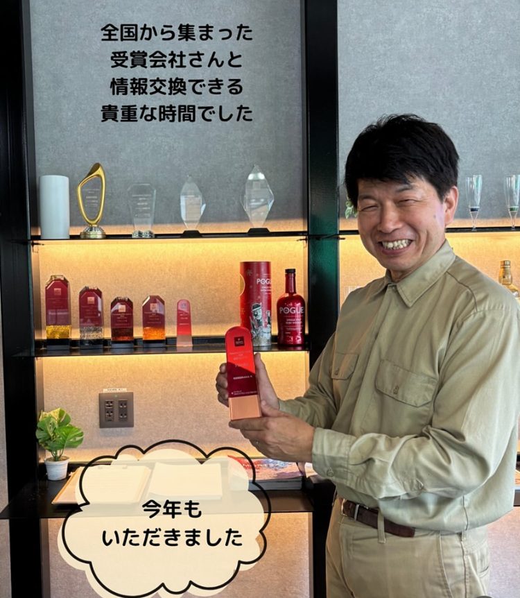 パナソニックのコンテストでブロンズ賞を受賞した様子