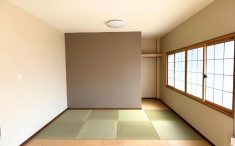 市松模様の畳と内窓の組み合わせで、モダンで明るい和室へリノベーション。