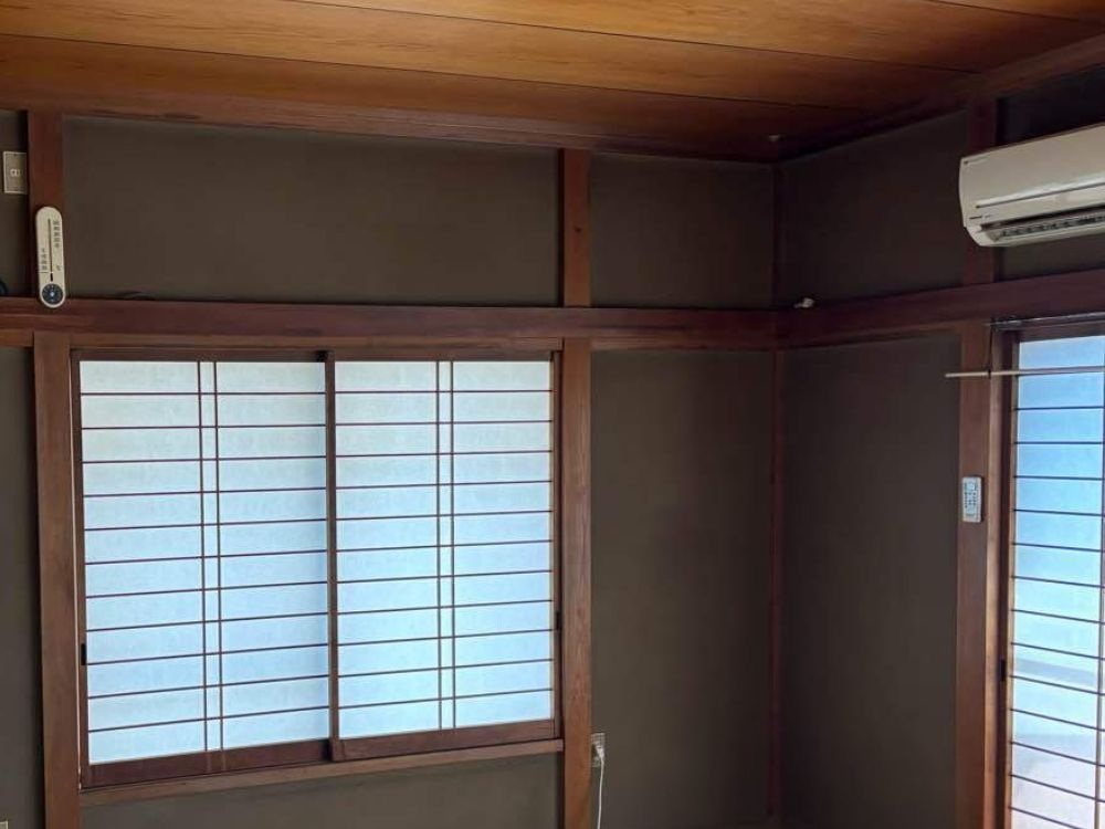 和室の窓まわり施工前の様子